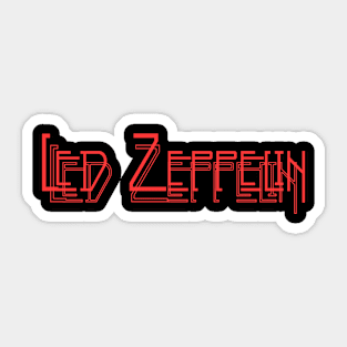 Red Zepplin Shadow Sticker